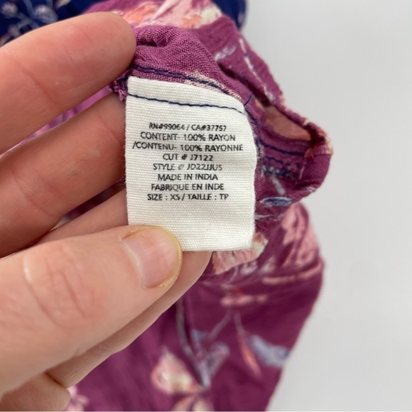 Billabong just like you starry nights boho long sleeve‎ shirt dress Blue Pink - Picture 8 of 11